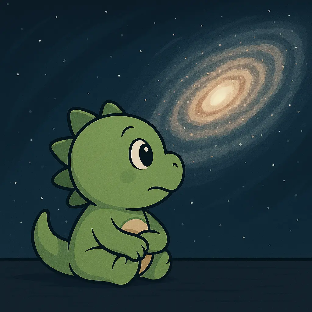 Axik pozoruje galaxii